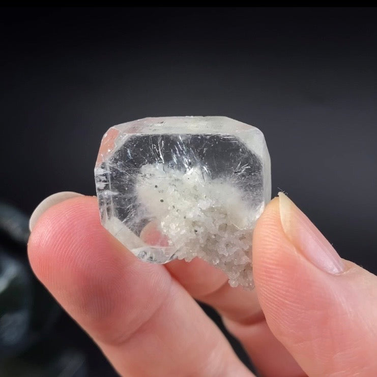Tabular Apophyllite Crystal with Druzy Apophyllite - High Vibration Crystals and Minerals