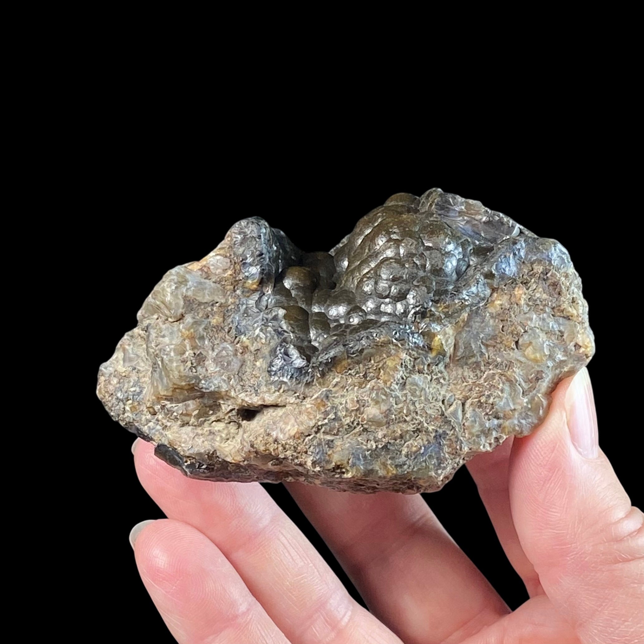 Botryoidal Agate with Hematite & Goethite, Crater Agate
