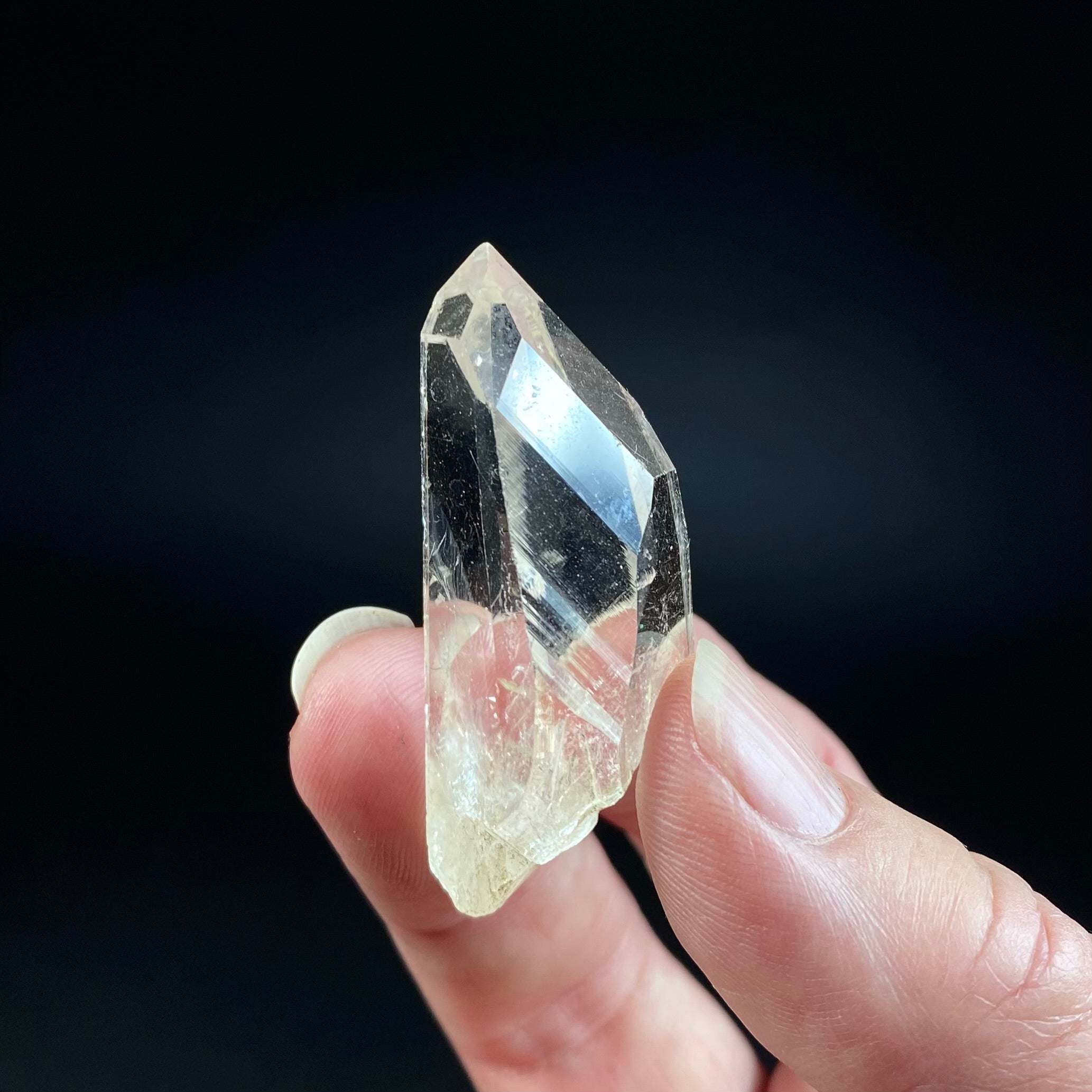 Water Clear Quartz Crystal with Reverse Time Link, Minas Gerais, Brazil