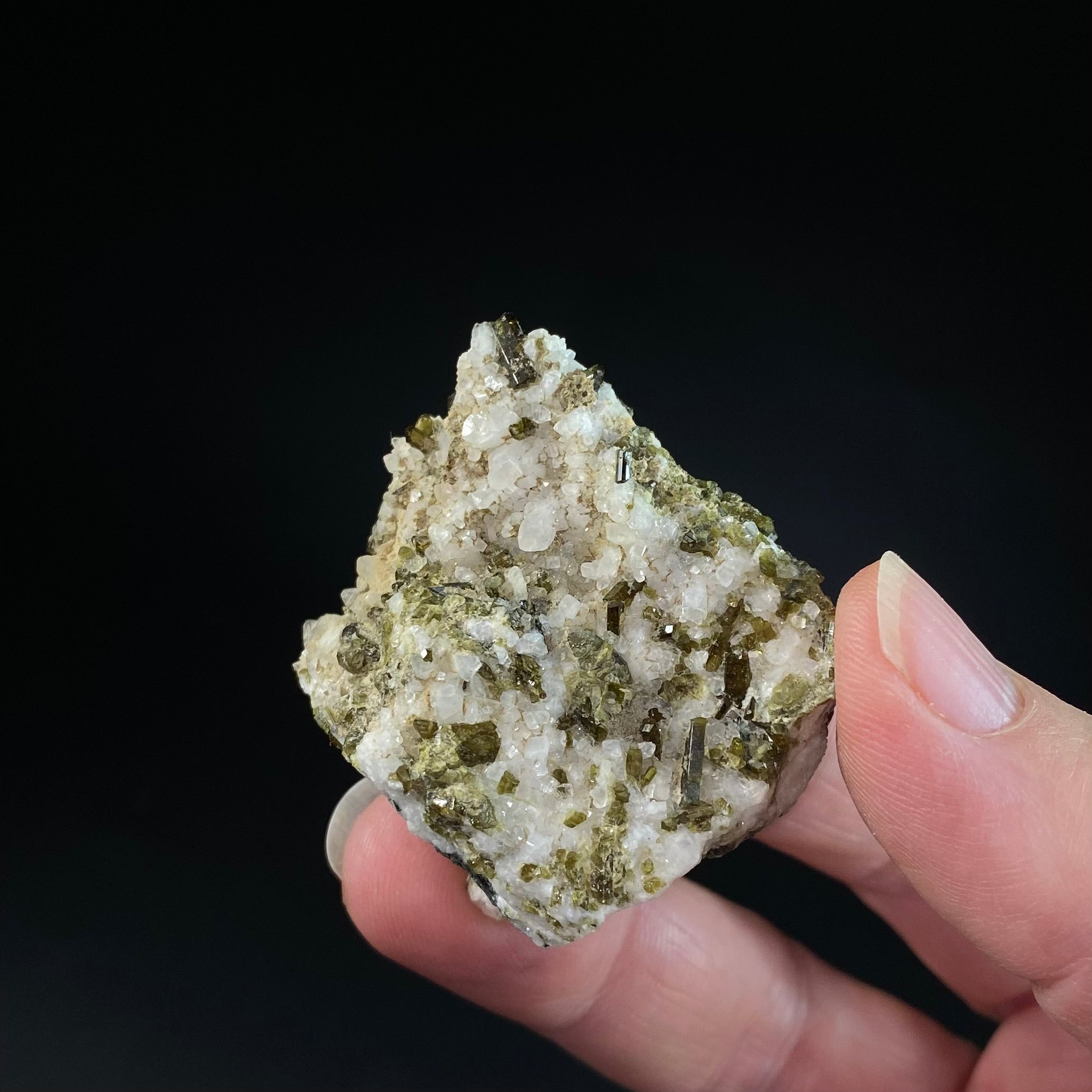 Titanite with Epidote & Aegirine on Feldspar, Shigar Valley, Pakistan