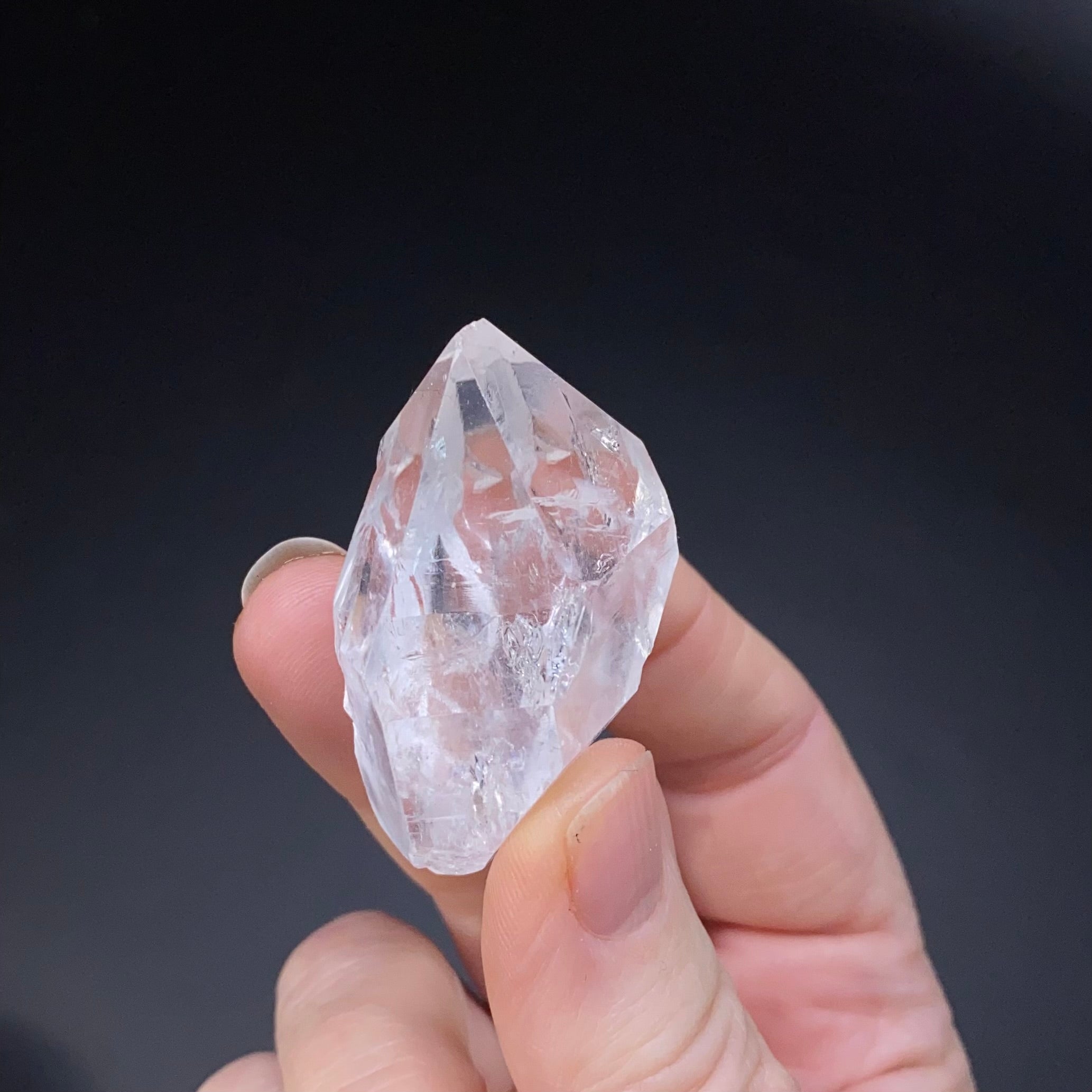 Double Terminated Clear Quartz Crystal Lot of 3 Pieces