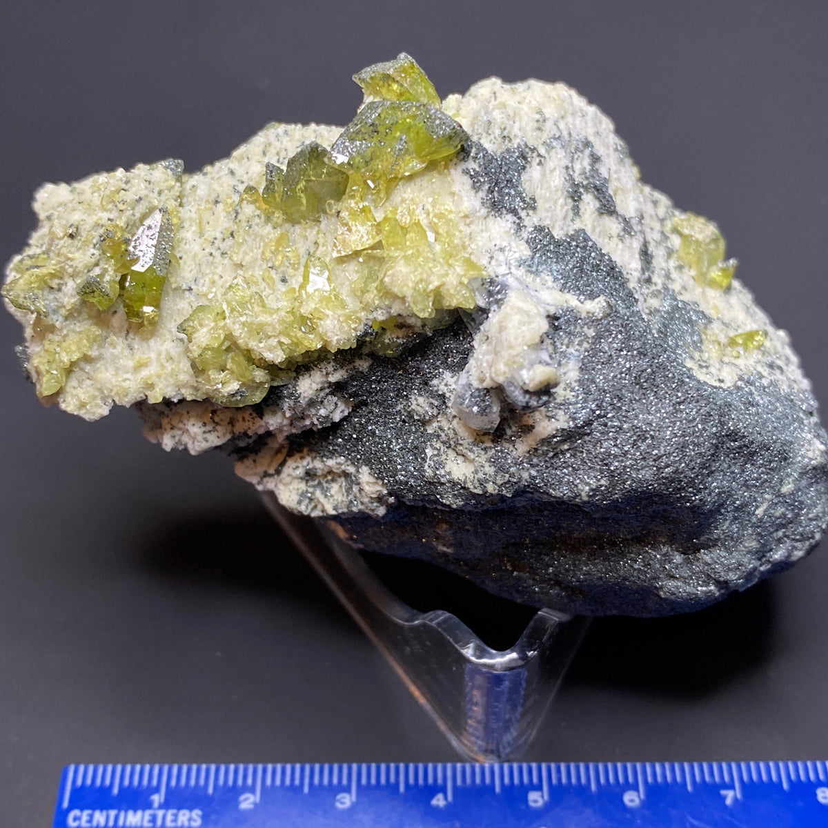 Green Alpine Type Titanite Sphene Crystals with Clinochlore on Matrix