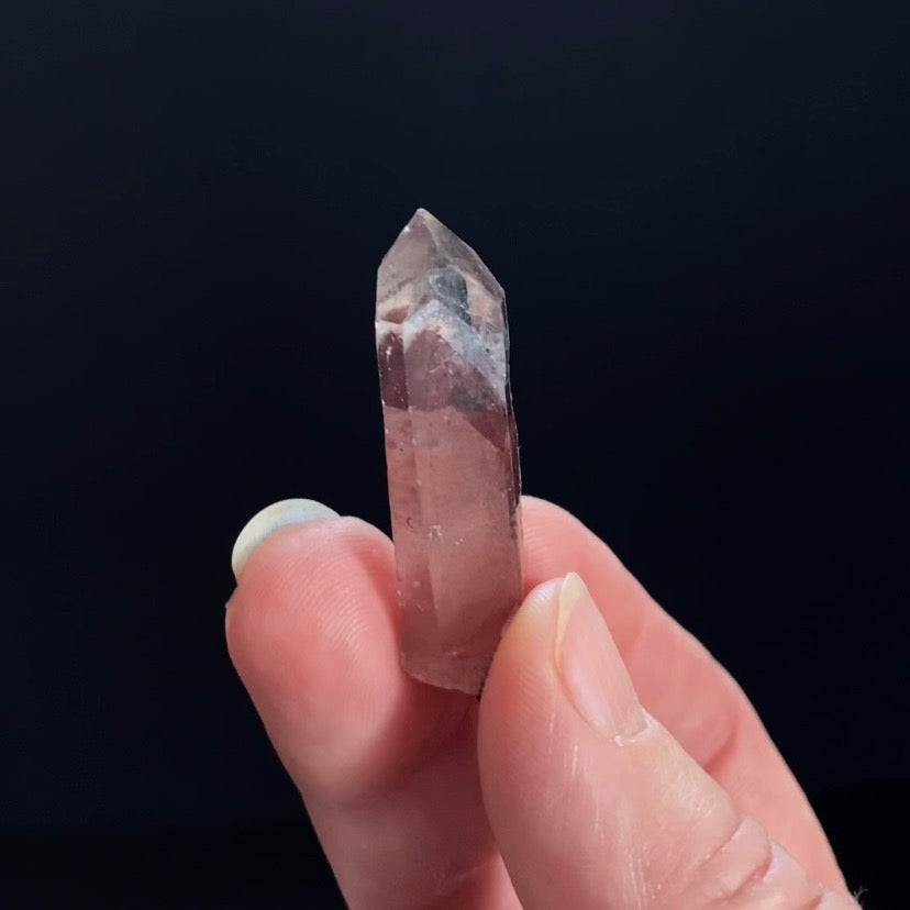 Red Hematite Phantom Sunset Quartz Crystal
