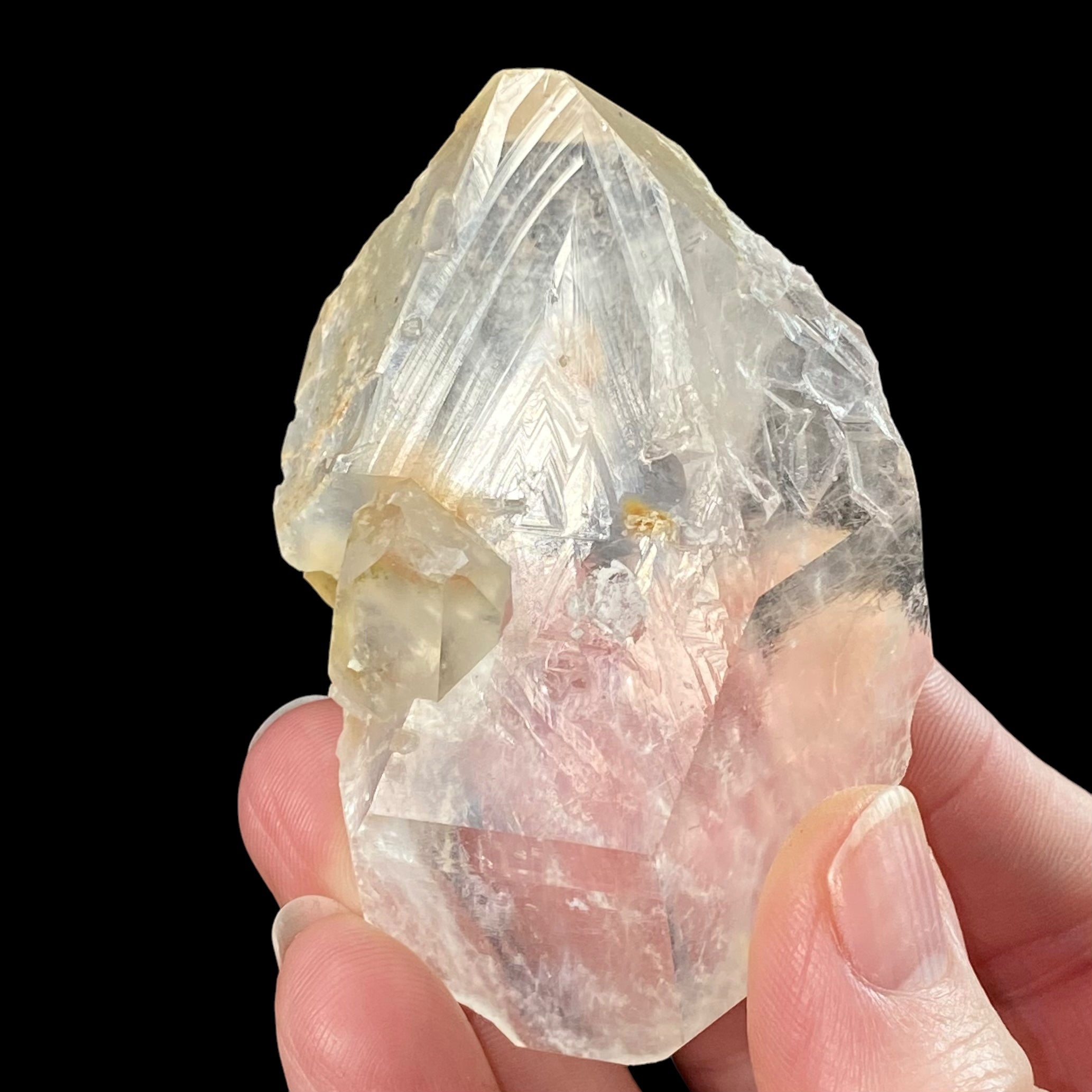 Double Terminated Diamond Quartz Crystal with Record Keepers & Unique Inclusions