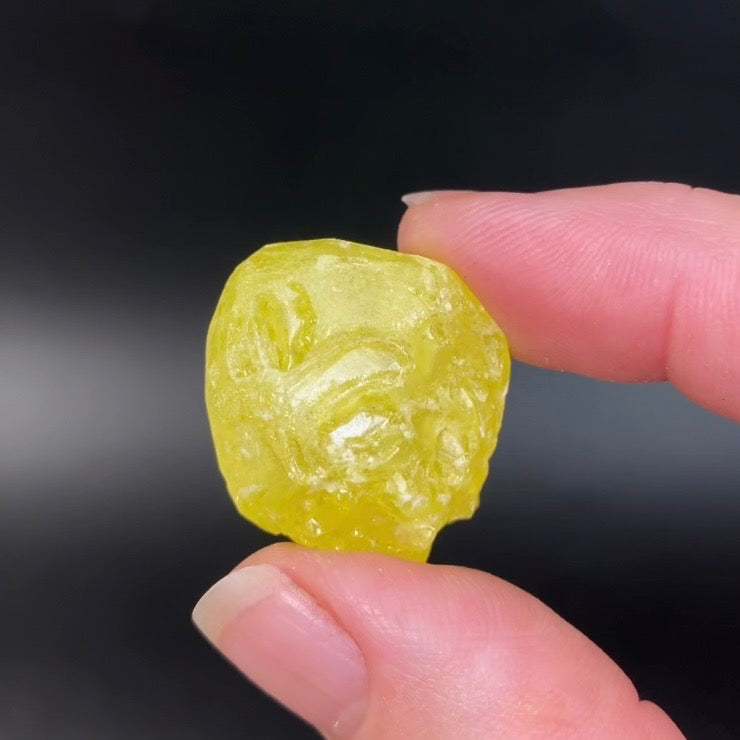 Natural Skeletal Sulfur Crystal, El Desierto Mine, Bolivia