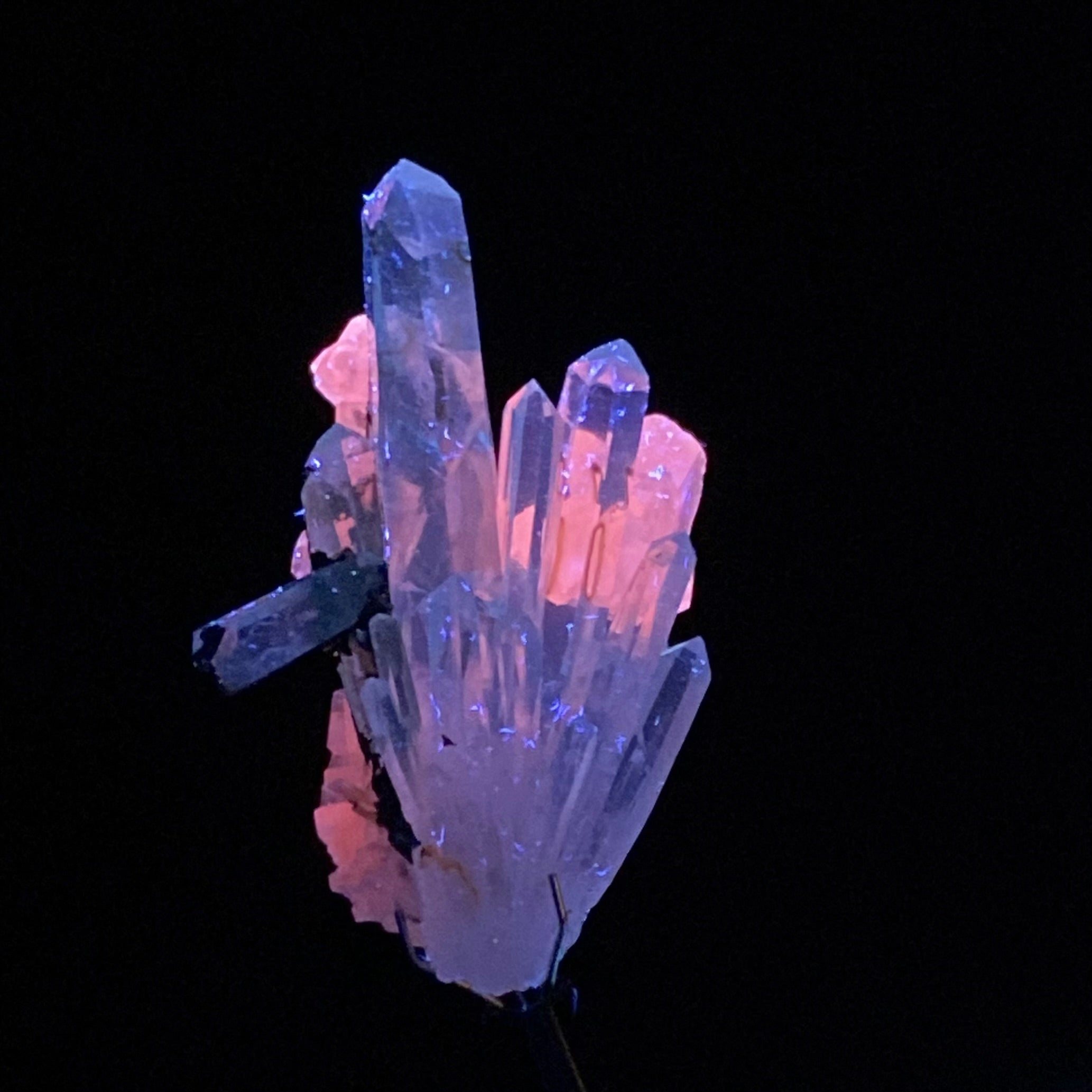 Quartz Cluster with Iridescent Pyrite & Calcite, Trepca Mines, Kosovo