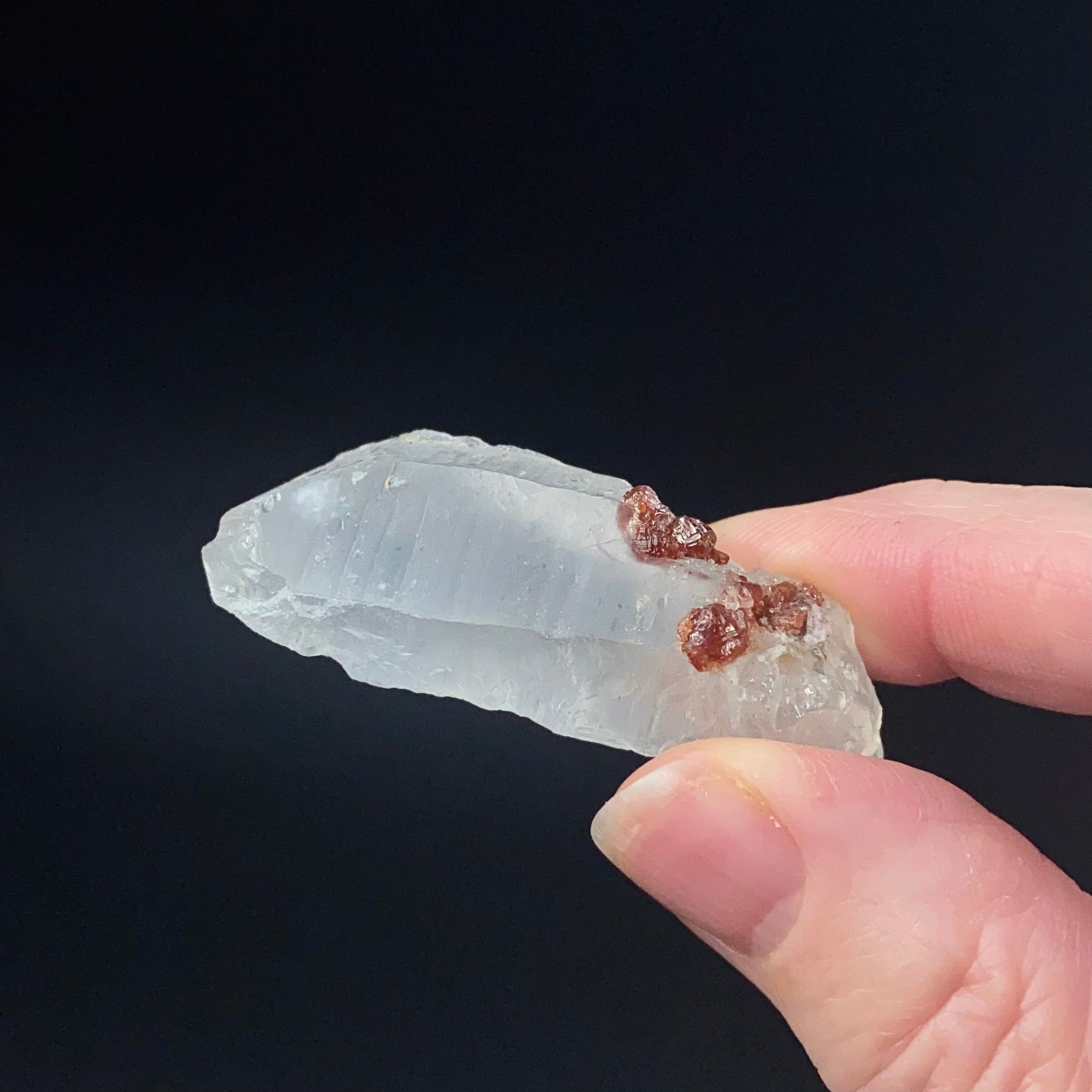 Garnet Crystals on Quartz