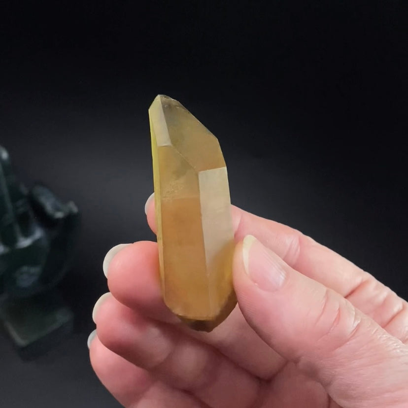 Double Terminated Smoky Citrine Crystal from Chibuku Mine, Zimbabwe