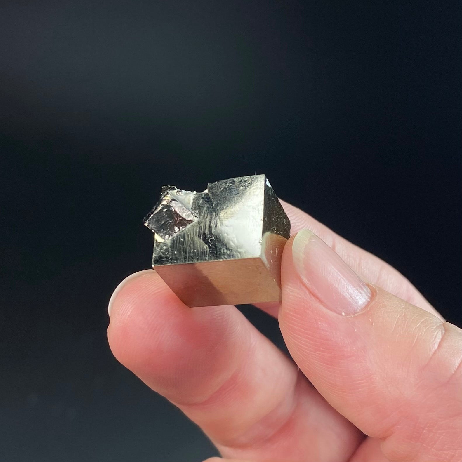 Natural Cubic Pyrite Specimen from Victoria Mine, Navajun, Spain