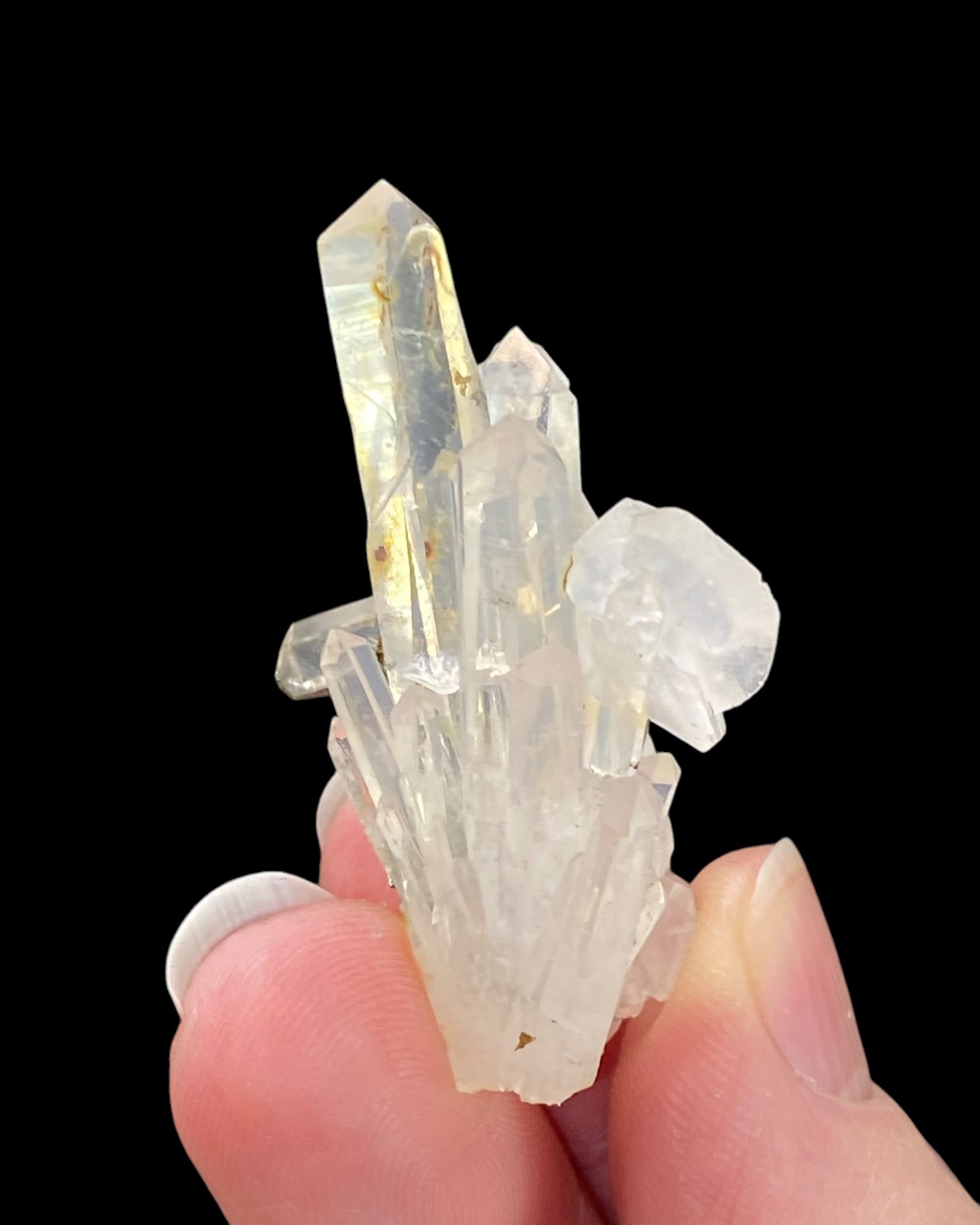 Quartz Cluster with Iridescent Pyrite & Calcite, Trepca Mines, Kosovo