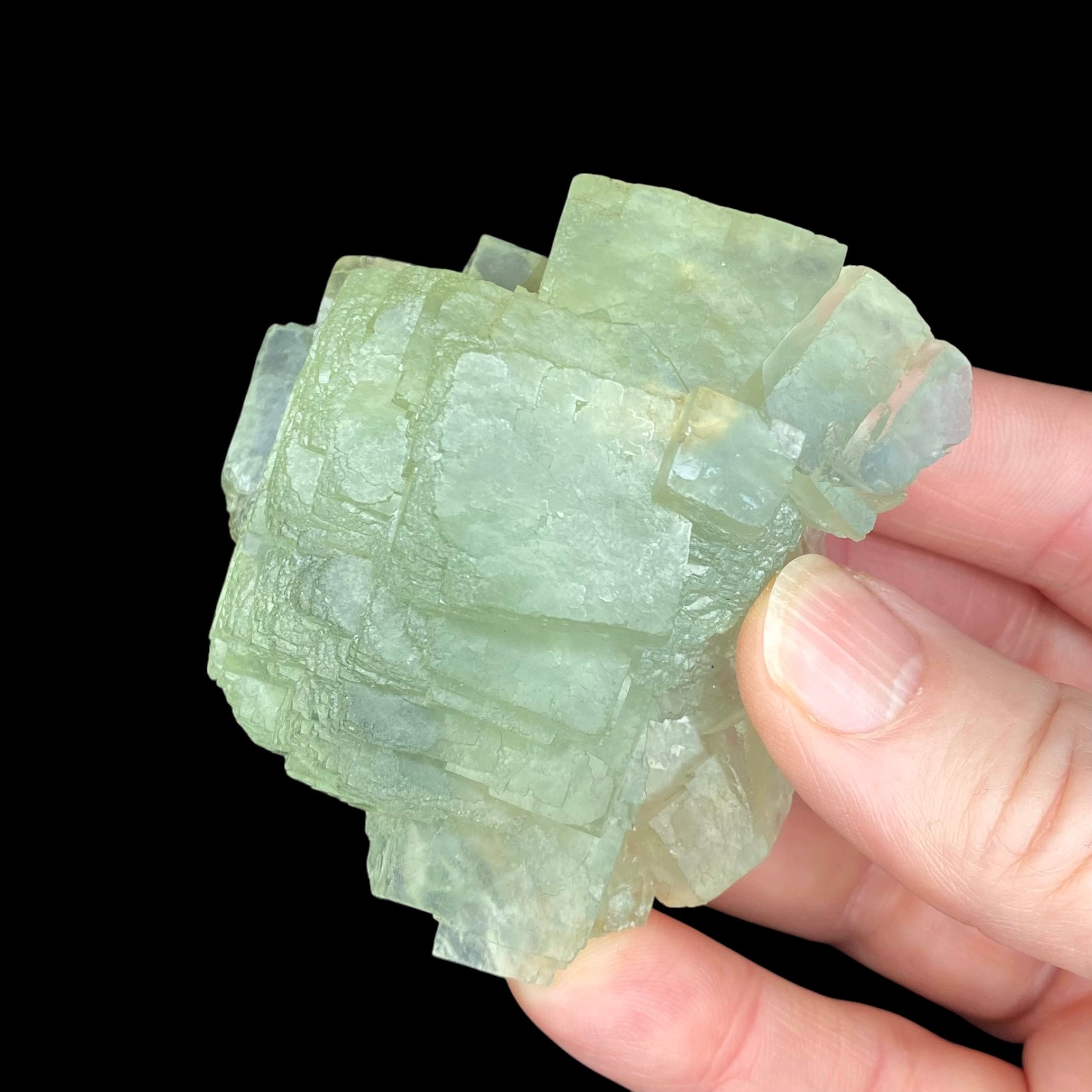 Green Cubic Fluorite Cluster Xianghualing Mine