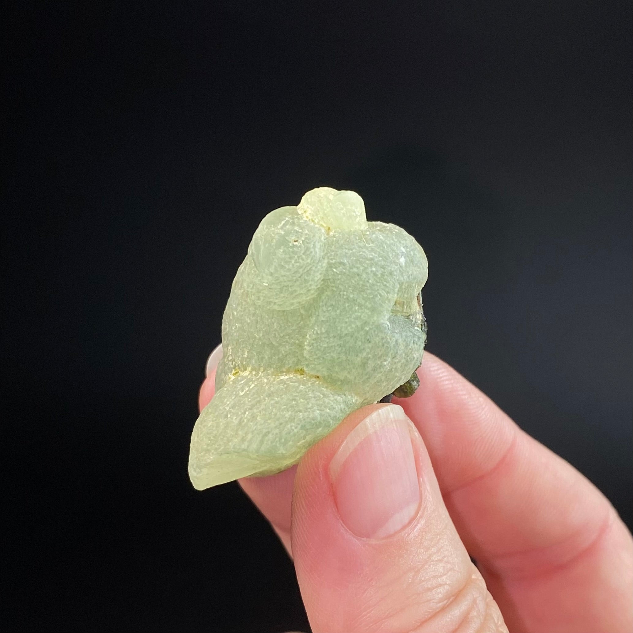 Botryoidal Prehnite Specimen with Epidote, Kayes Region, Mali