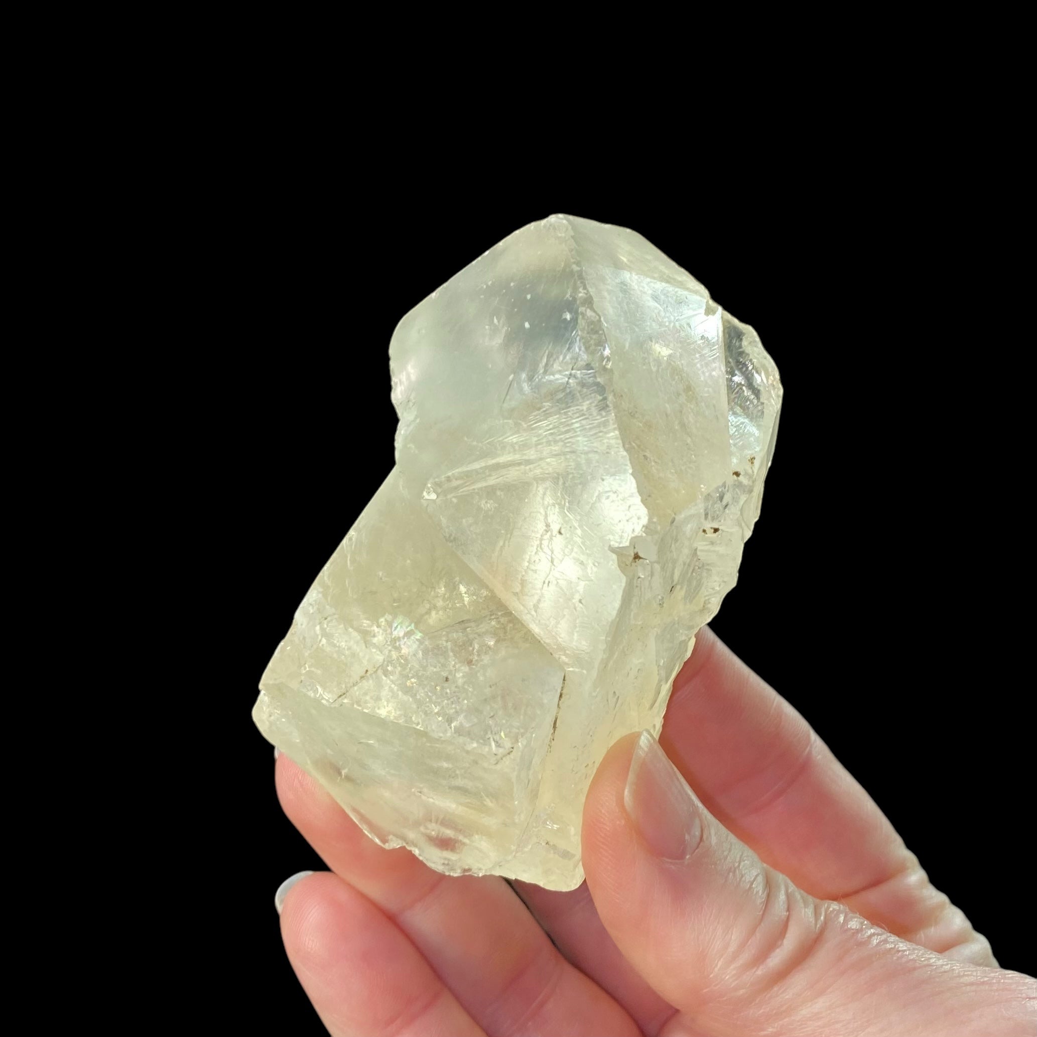 Rhombic Yellow Calcite Cluster