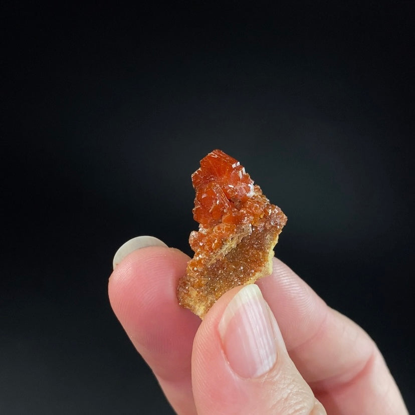 Gemmy Vanadinite Thumbnail Size Cluster