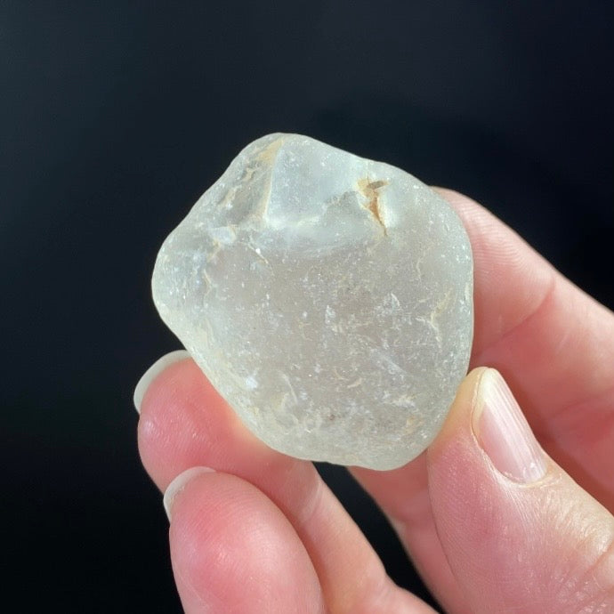 River Tumbled Clear Topaz Crystal from Brazil