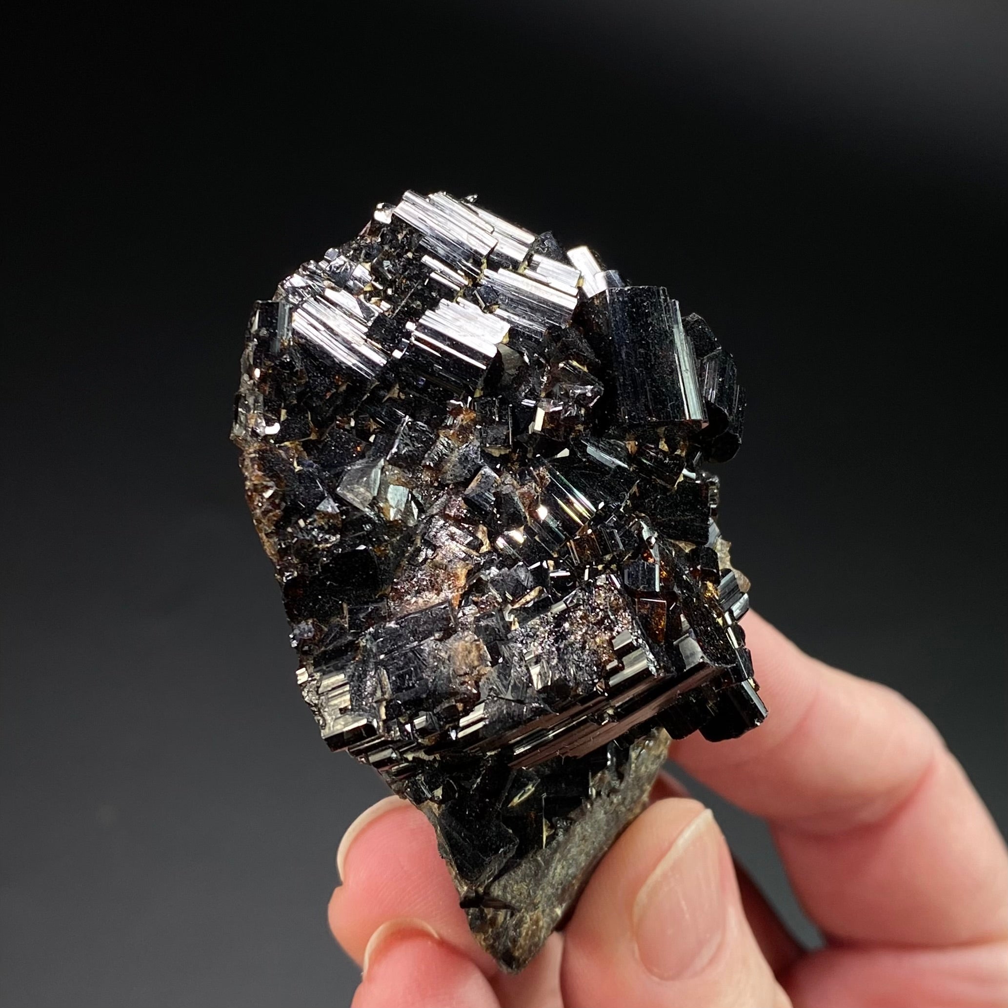 Red Brown Vesuvianite / Idocrase Cluster