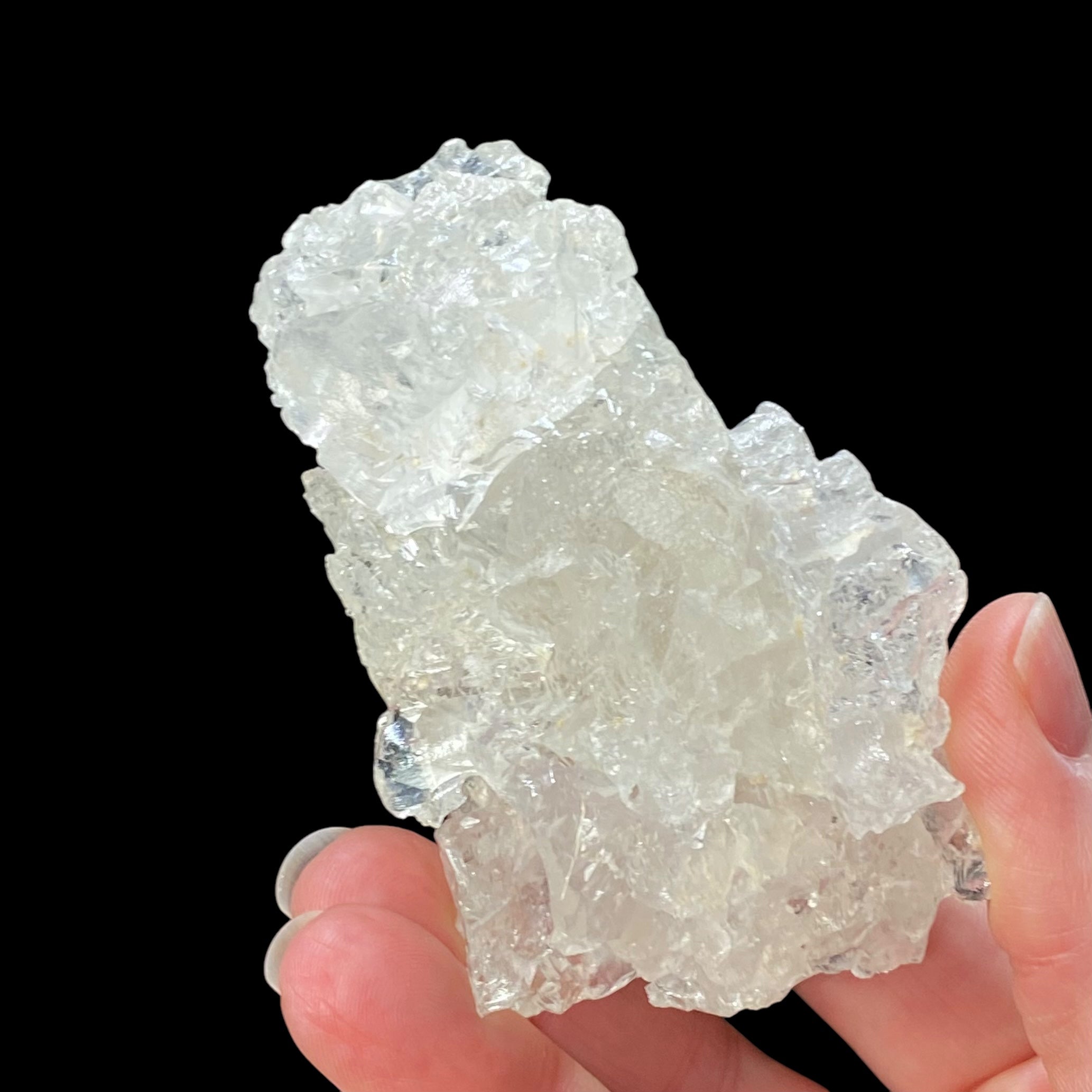 Clear Etched Pollucite Crystal from Afghanistan