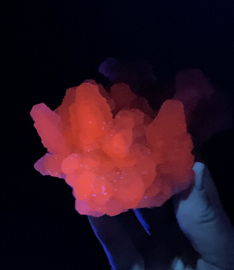 Fluorescent Calcite Specimen from Trepca Mine Complex, Kosovo