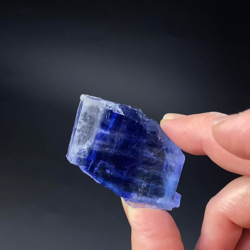 Blue Halite Crystal Specimen from Turkey