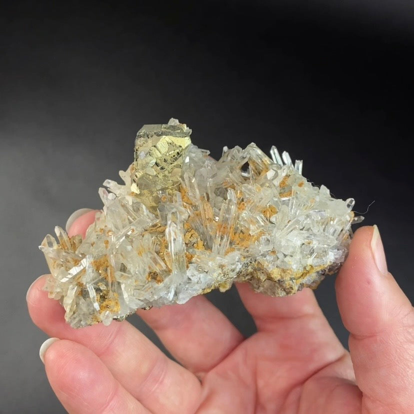 Quartz Cluster with Pyrite, Trepca Mines, Kosovo