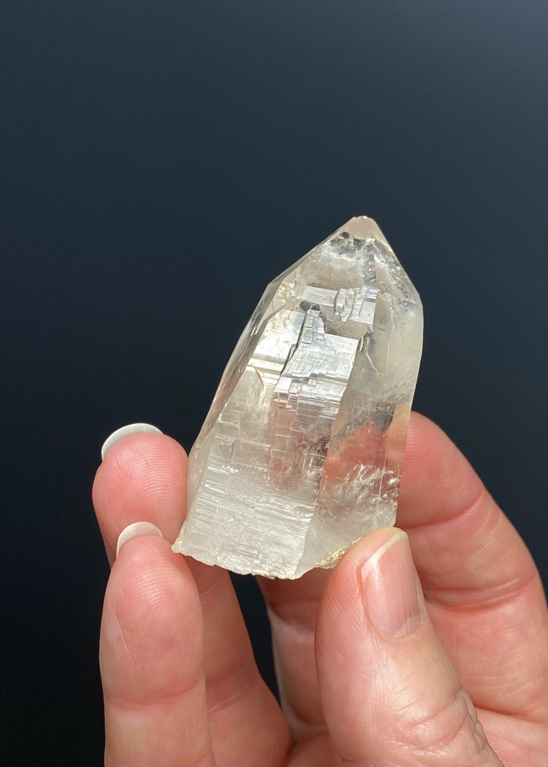 Himalayan Quartz Crystal with Macromosaic Patterns