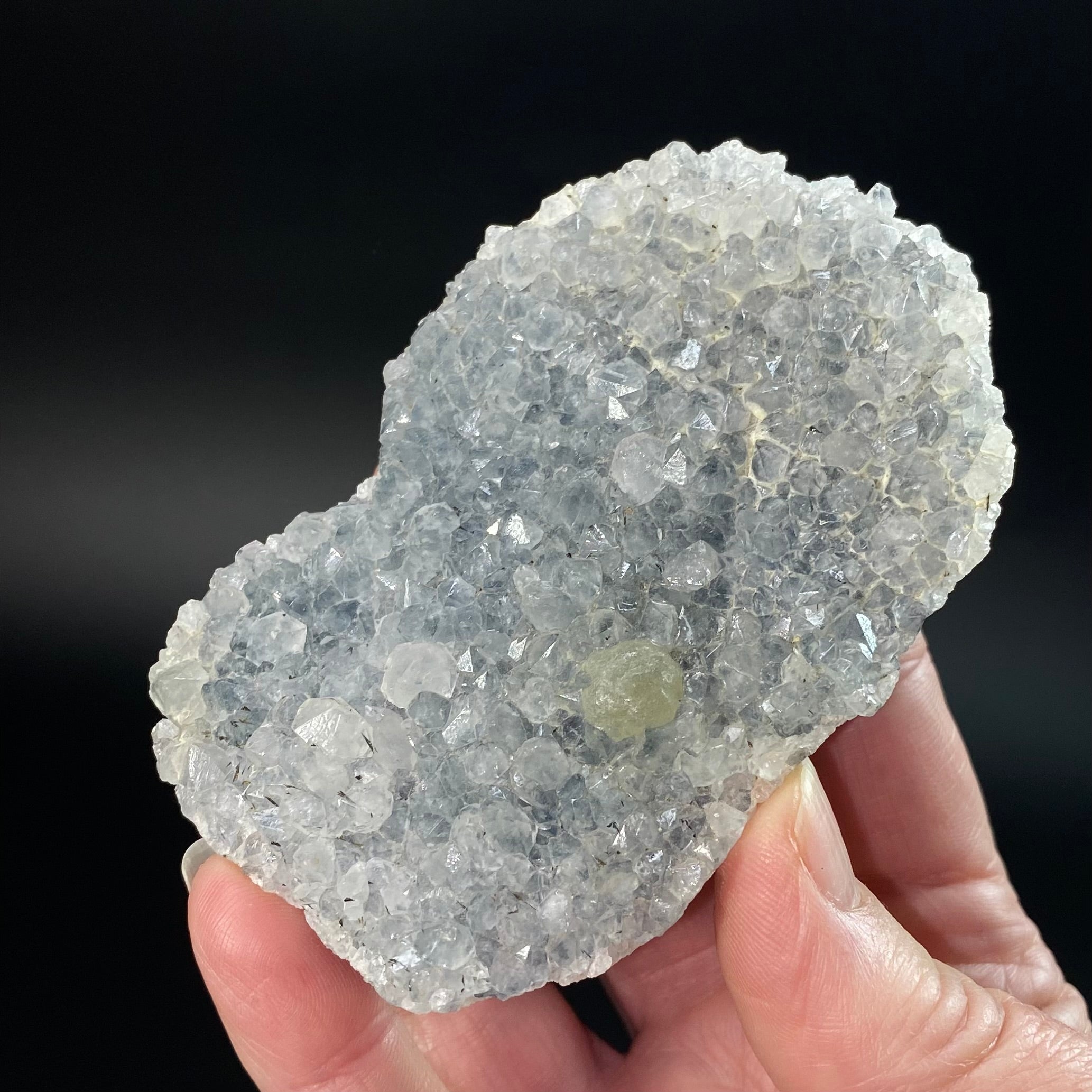 Botryoidal Fluorite on Quartz, Mahodari, Nashik District, Maharashtra, India