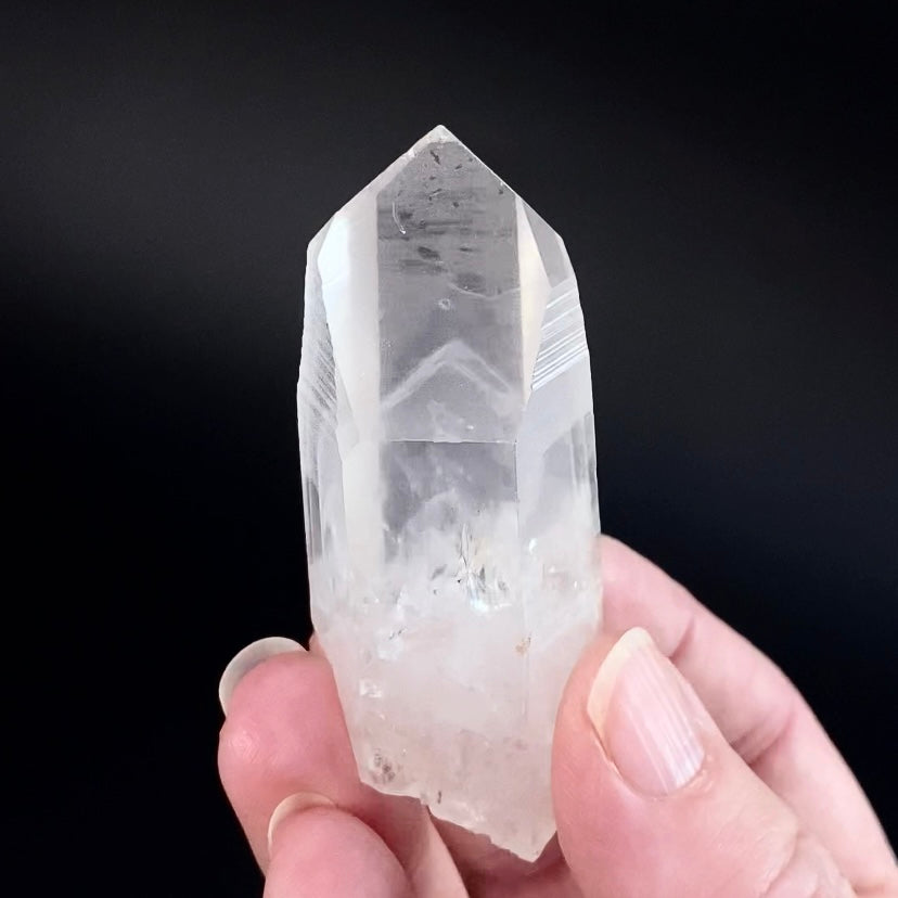 Channeling Quartz Crystal with Phantom Inside, Corinto, Minas Gerais, Brazil