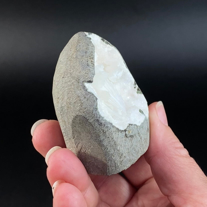 Scolecite with Apophyllite, Stilbite & Mordenite in Trimmed Basalt Geode Pocket
