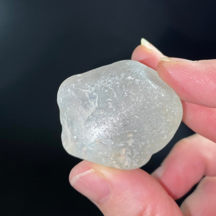River Tumbled Clear Topaz Crystal from Brazil
