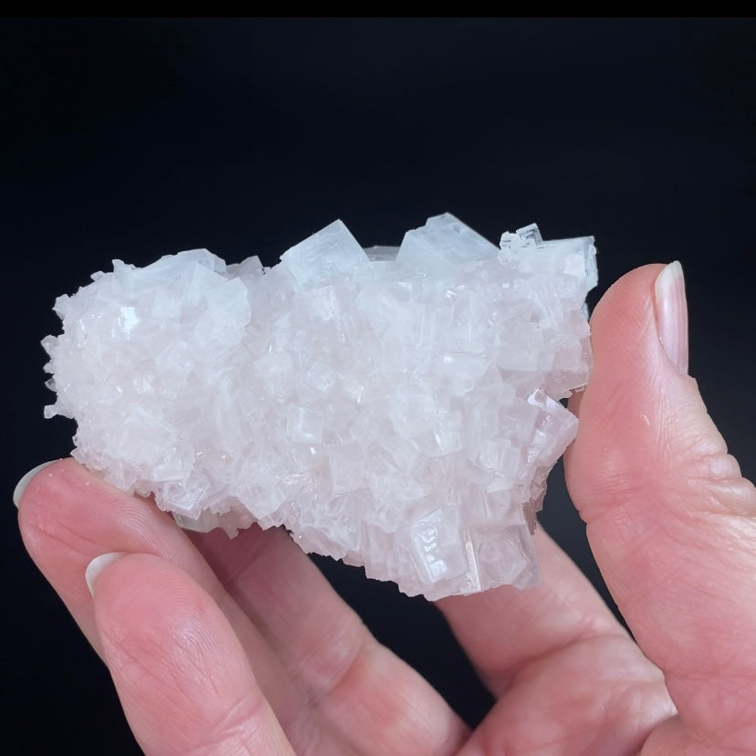 Light Pink Halite Crystal Specimen