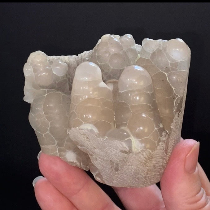 Botryoidal Chalcedony Formed in Basalt Vesicle – Maharashtra, India