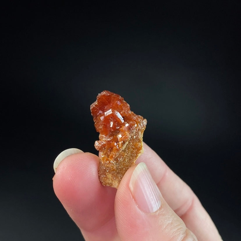 Gemmy Vanadinite Thumbnail Size Cluster