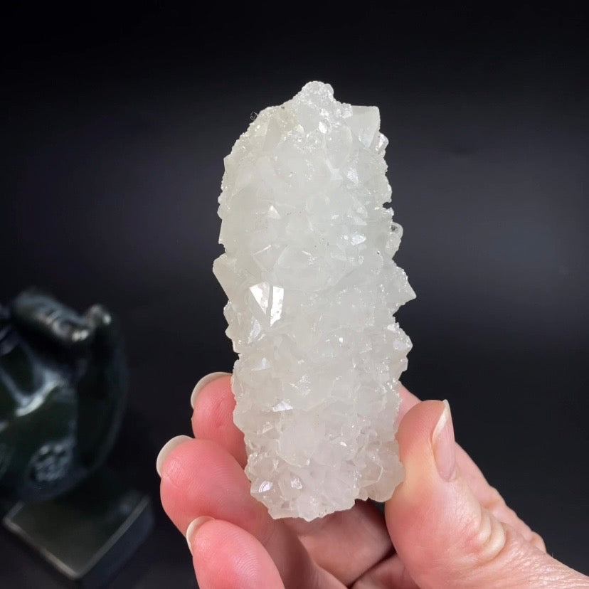 Clear Apophyllite Crystal Stalactite Formation Cluster