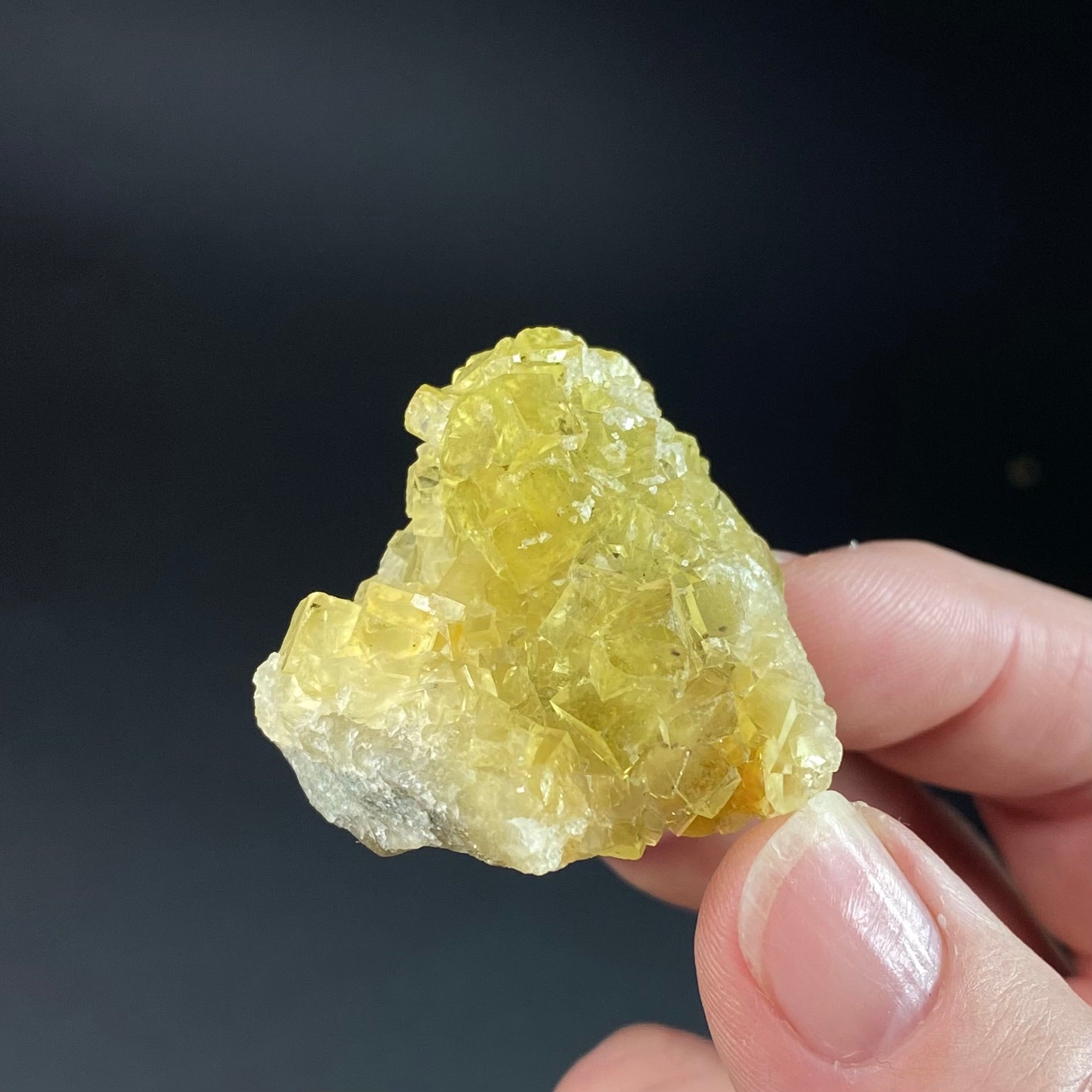 Yellow Moscona Fluorite Cluster