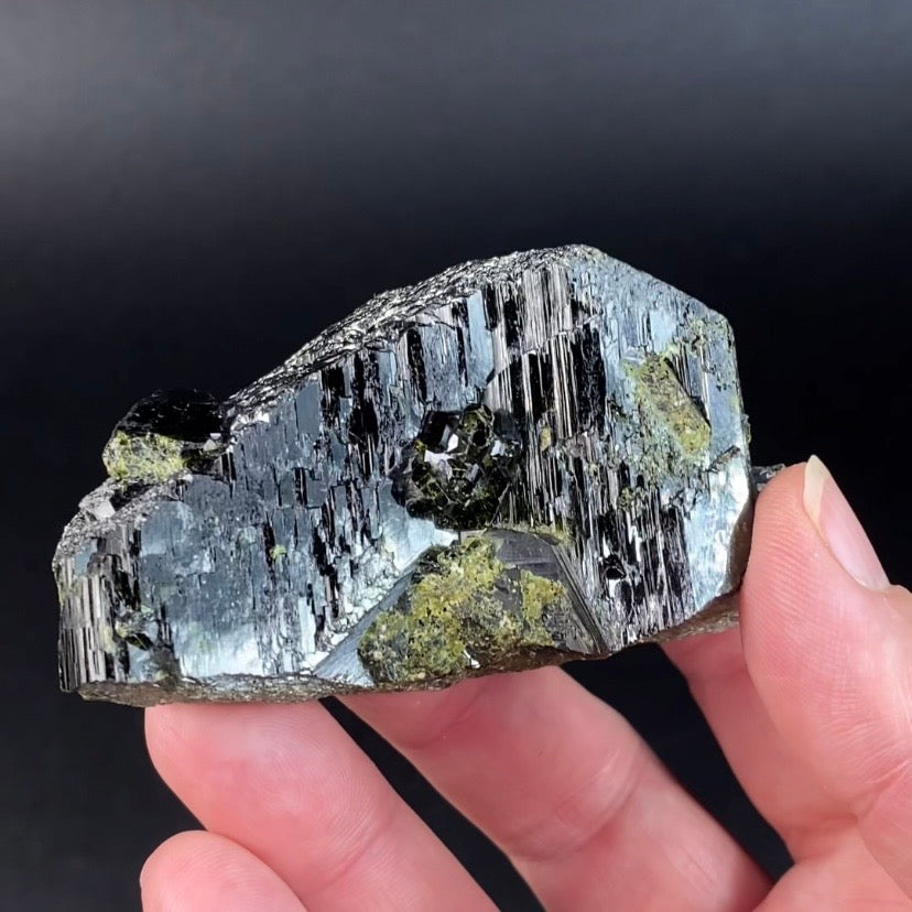 Epidote and Magnetite Specimen, Ras Koh Mountains, Kharan, Balochistan, Pakistan