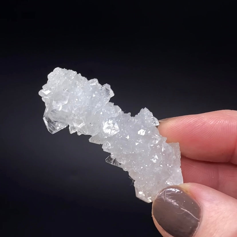 Clear Apophyllite Stalactite Formation Cluster