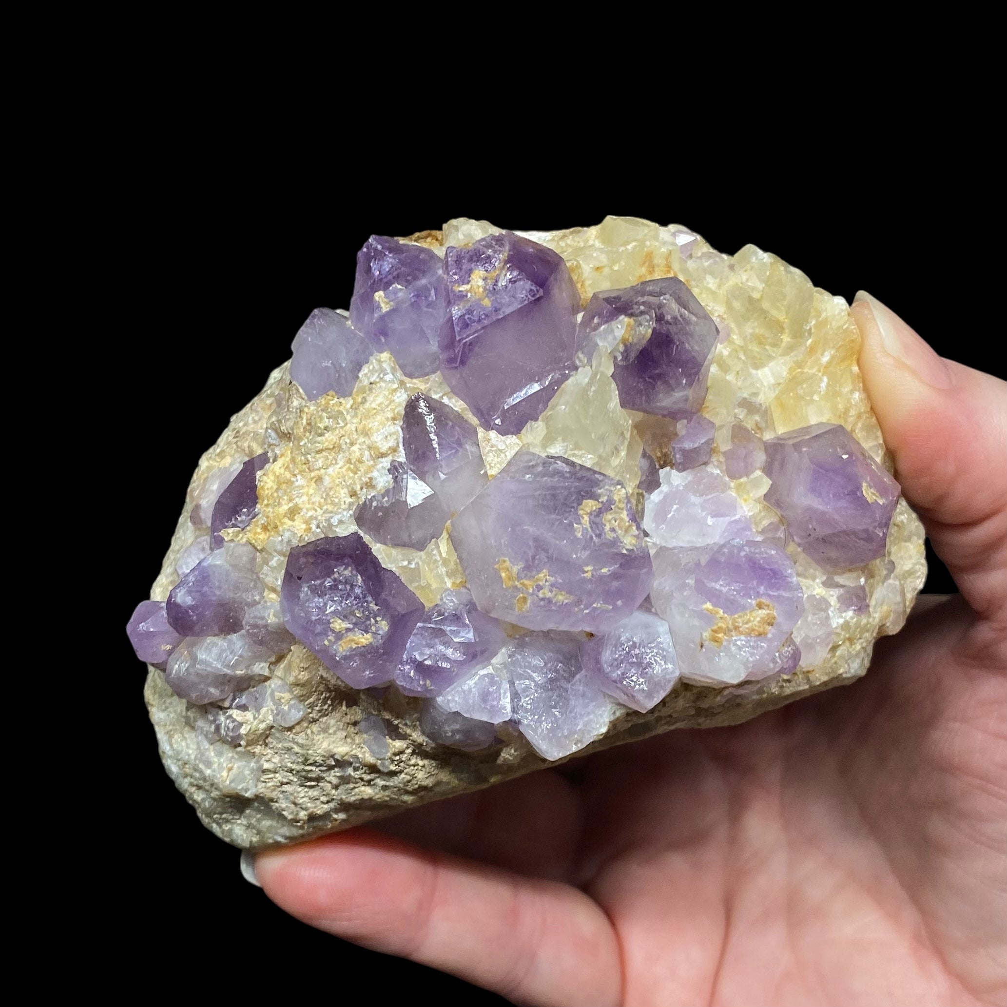 Amethyst Crystals on Matrix from Bamyan, Afghanistan