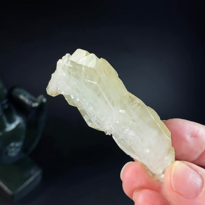 Golden Tabular Faden Quartz Crystal Cluster