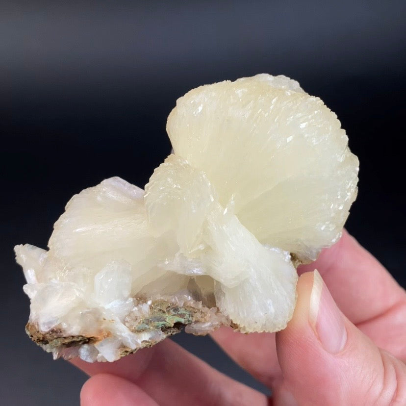 Stilbite Bow Tie Cluster with Stilbite Blades on Matrix