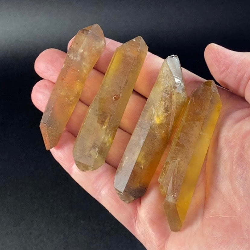 Double Terminated Smoky Citrine Crystal from Chibuku Mine, Zimbabwe