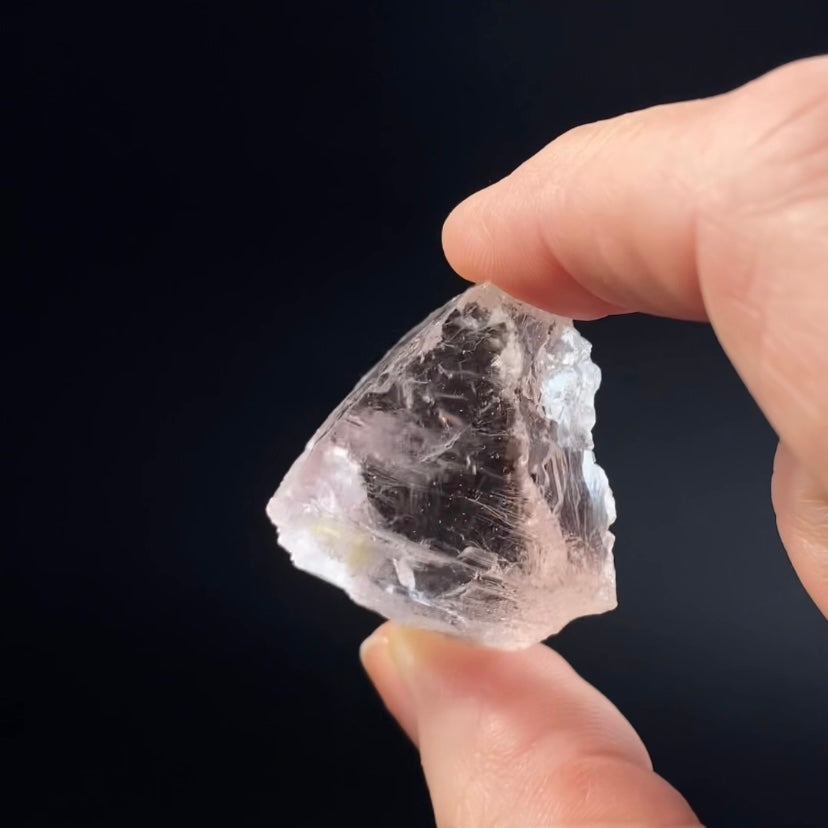 Pink Fluorite Octahedral Crystal from Nagar Valley, Pakistan