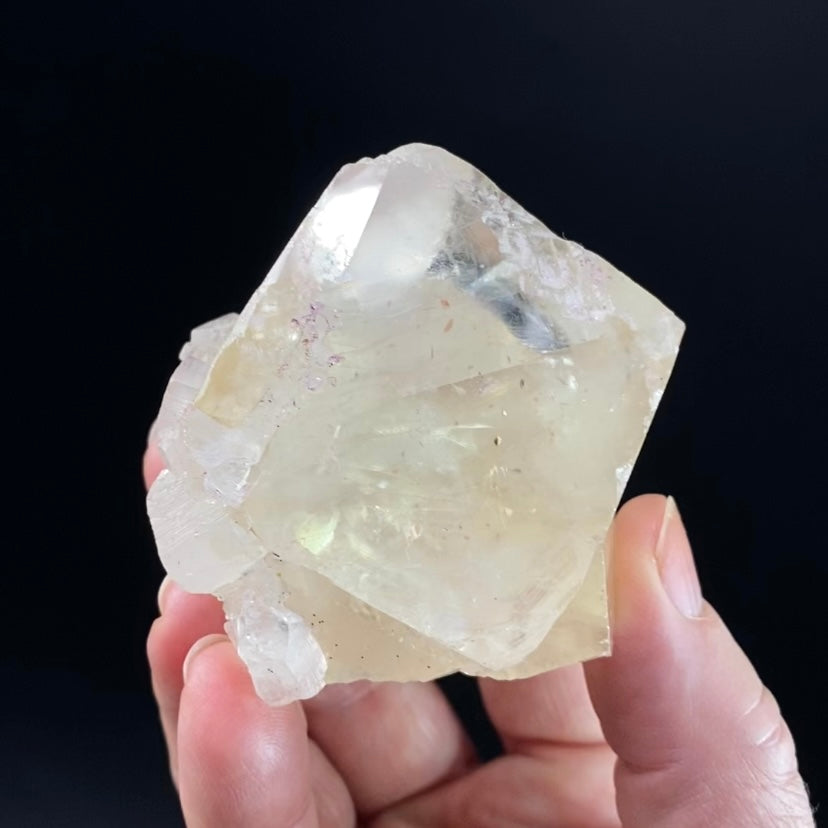 Rhombic Yellow Calcite Cluster