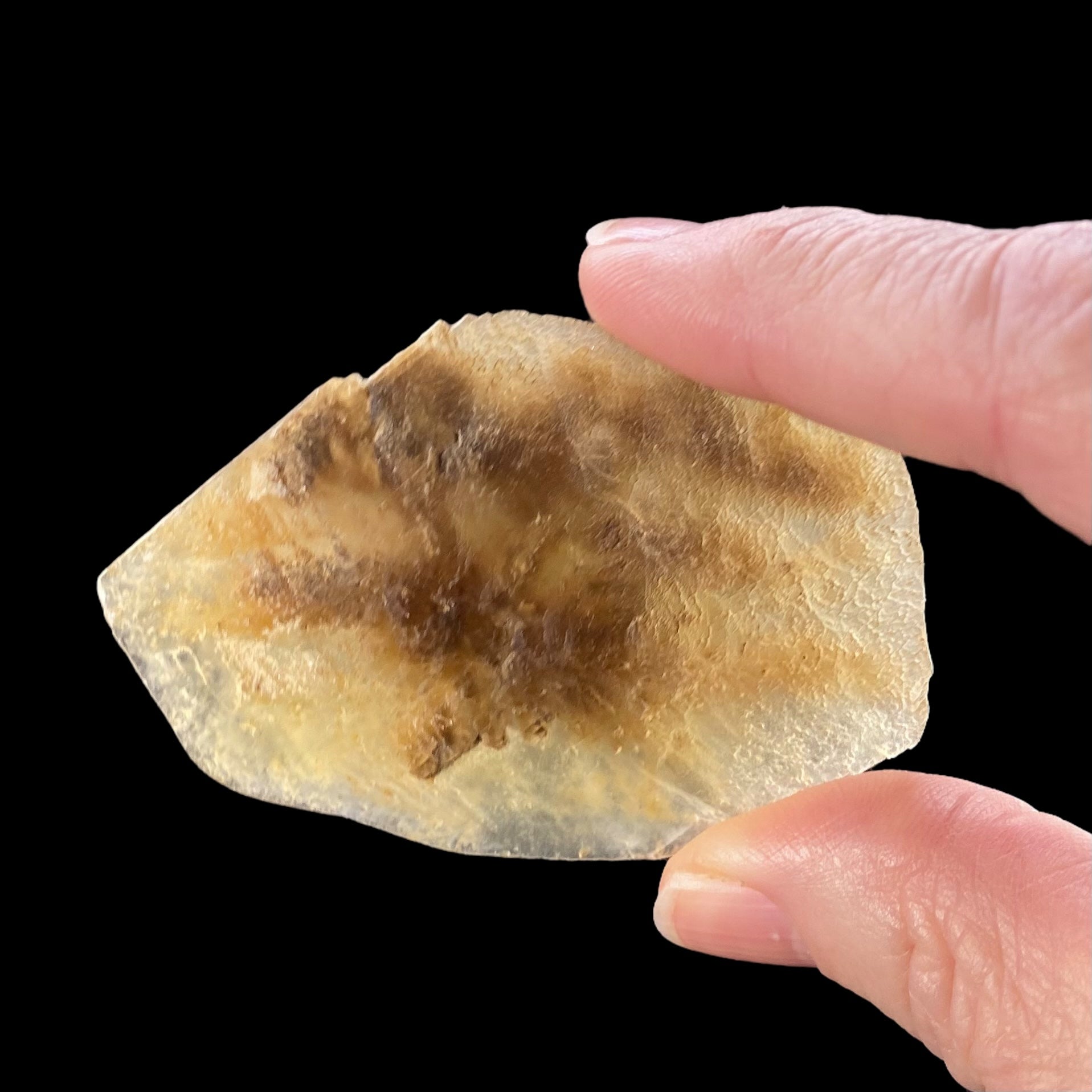 Gypsum var. Selenite Desert Rose Sand Crystal Dollar, Fluorescent & Phosphorescent