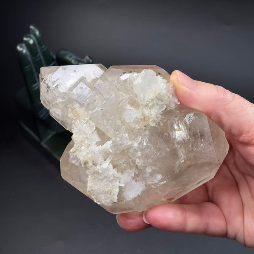Double Terminated Clear Quartz Crystal Cluster