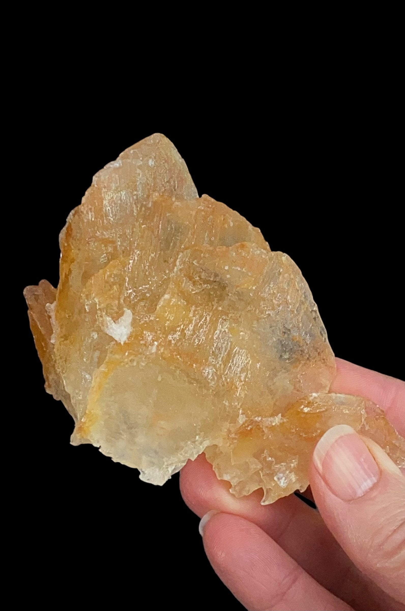 Unique Orange Yellow Calcite Cluster from Pakistan