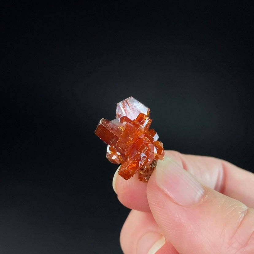 Gemmy Vanadinite Thumbnail Size Cluster