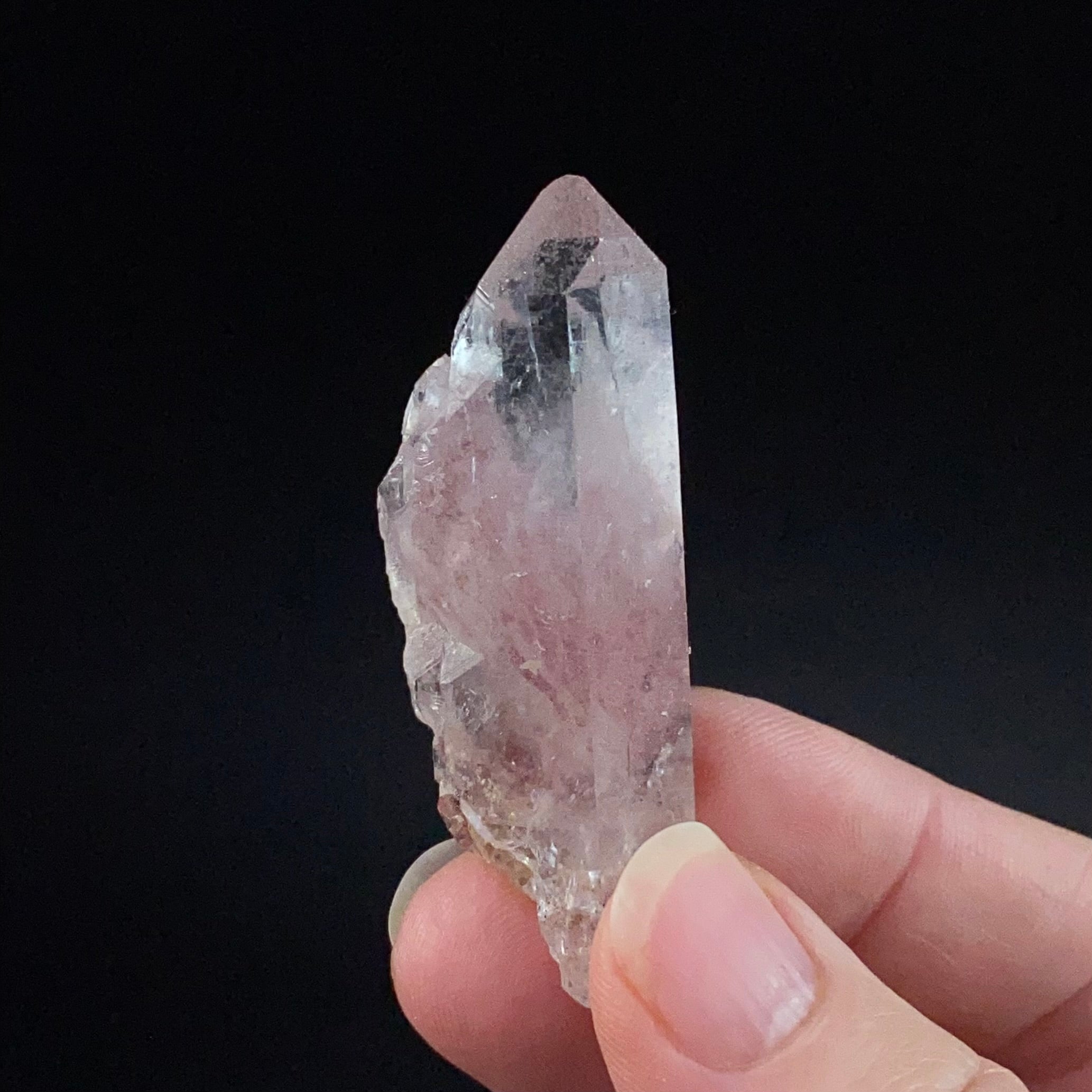 Red Hematite Phantom Sunset Quartz Crystal