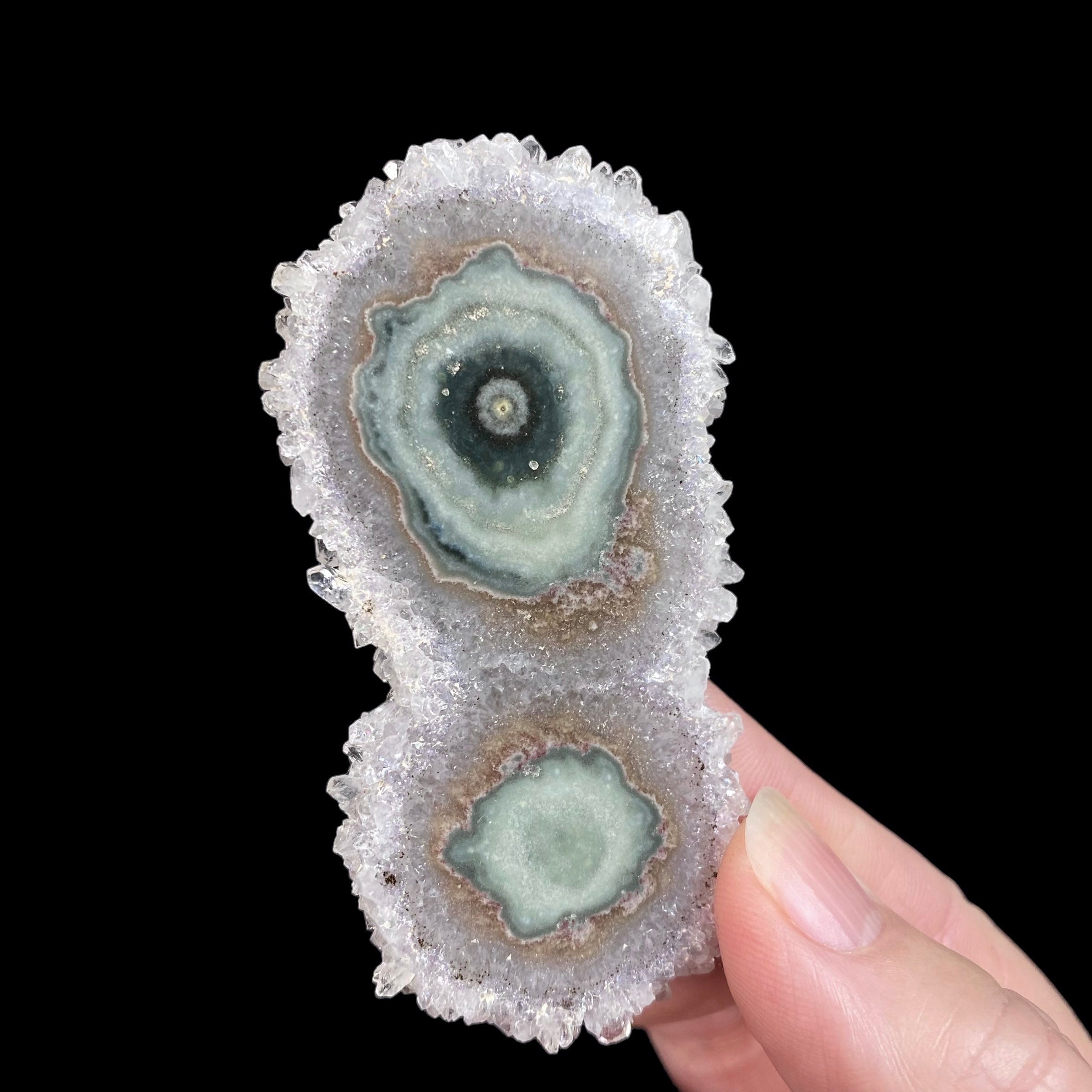 Amethyst Stalactite Slice from Artigas, Uruguay