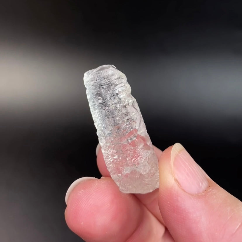 Himalayan Hydrothermal Dissolution Etched Clear Quartz Crystal