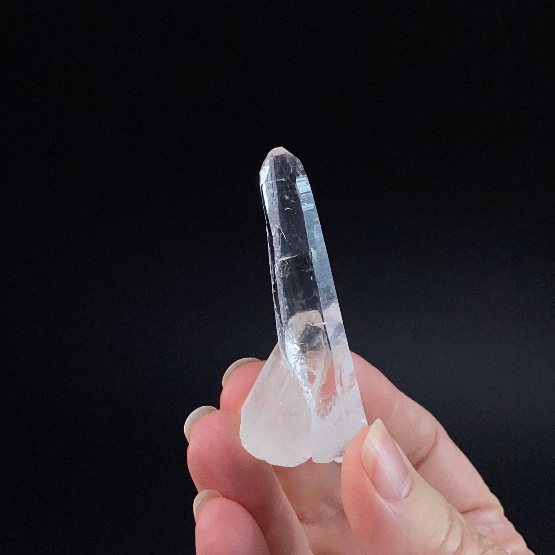 Water Clear Lemurian Quartz Crystal from Santander, Colombia